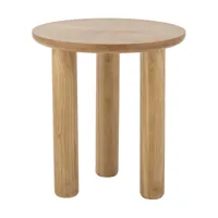 table basse en bois d'hévéa 40 cm noma - bloomingville