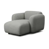 méridienne accoudoirs gris swell modular sofa - normann copenhagen