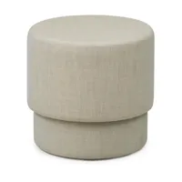 pouf en toile beige 50 cm silo - normann copenhagen