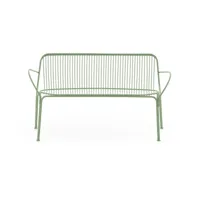 canapé de jardin en acier vert 121 cm hiray - kartell