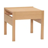 table d'appoint en bois de chêne naturel 50x51x45cm forma - hübsch