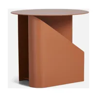 table d’appoint en métal orange brûlé 36x40cm sentrum - woud