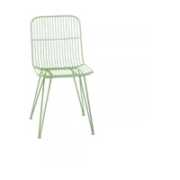 chaise en métal vert ombra - pomax