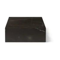 table basse en marbre gris kendzo plinth grand - audo