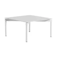 table basse de jardin carrée blanc 70x70cm fromme - petite friture