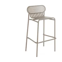 chaise de bar en aluminium dune 80cm week end - petite friture