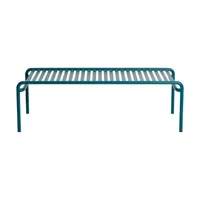 table basse de jardin en aluminium bleu océan 127x51cm week end - petite friture