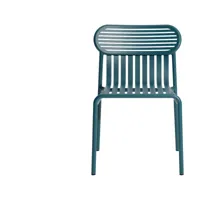 chaise de jardin en aluminium bleu océan week end - petite friture
