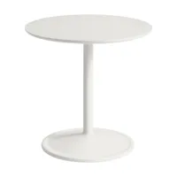 table d'appoint en aluminium et stratifié blanc cassé 48x48cm soft - muuto