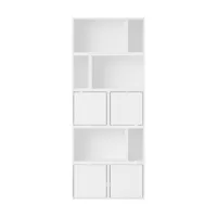 bibliothèque en bois mdf blanc 87x218cm - muuto
