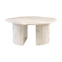 table basse en marbre de calcutta doré 105x46,5cm atol - versmissen