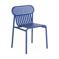 chaise de jardin bleue week-end - petite friture