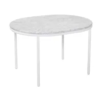 table basse en marbre vega blanc - bloomingville