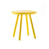 table d'appoint jaune 45 cm naïve - emko
