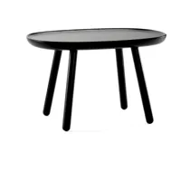 table basse noire 61 cm naïve - emko