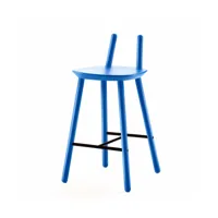 chaise de bar bleue 65 cm naïve - emko