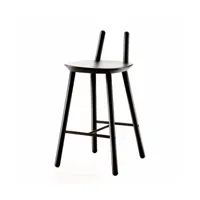 chaise de bar noire 65 cm naïve - emko