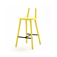 chaise de bar jaune 65 cm naïve - emko
