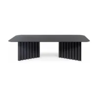 table basse en acier noir large plec - rs barcelona