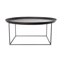 table basse noire 90 cm duke - norr11