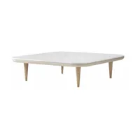 table basse en marbre blanc fly sc11 - &tradition