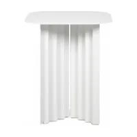 table basse en acier blanc small plec - rs barcelona