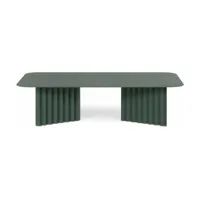 table basse en acier vert large plec - rs barcelona