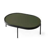 table basse en acier vert foncé 96 cm nono - audo