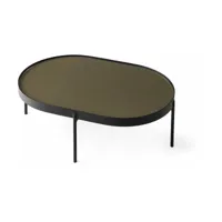 table basse en acier marron 96 cm nono - audo