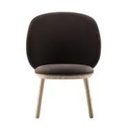 fauteuil en velours marron naïve - emko