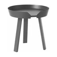 table d'appoint gris anthracite 45 cm around - muuto