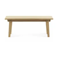 table basse rectangle en chêne naturel slice oak - normann copenhagen