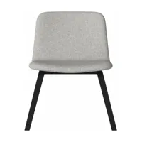 chaise lounge en laine grise palm - bolia