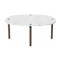 table basse en marbre blanche tuk medium - bolia
