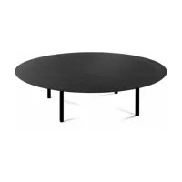 table basse ronde en métal noir 03 - serax
