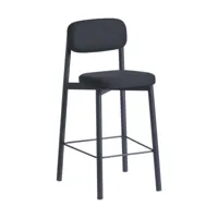 chaise de bar noir 65 cm résidence - kann design
