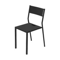 2 chaises en aluminium noir take - matière grise