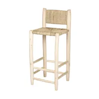 chaise de bar en bois naturel - cosydar