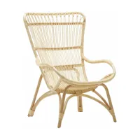 fauteuil en rotin clair monet - sika design