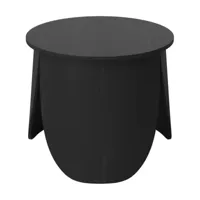 petite table basse en bois noir peyote - bolia