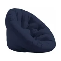 fauteuil bleu marine nido - karup design