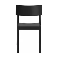 chaise en bois noir tune - bolia