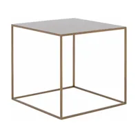 table d'appoint carré gold en métal tensio - custom form