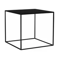 table d'appoint carré noire en métal tensio - custom form