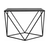 table d'appoint carré en métal noir daryl - custom form