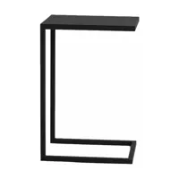 table d'appoint géométrique en métal noir lupe - custom form