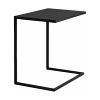 table d'appoint carré en métal noir lupe - custom form