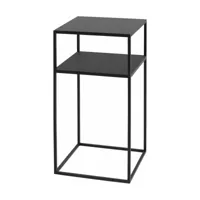 table d'appoint rectangulaire à deux étages noir en métal tensio 2 - custom form