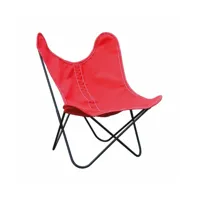fauteuil pour enfants en tissu rouge sunbrella bb - airborne