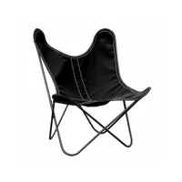 fauteuil pour enfant en tissu noir sunbrella bb - airborne